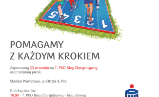 Bieg charytatywny i piknik rodzinny na stadionie powiatowym