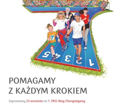 Bieg charytatywny i piknik rodzinny na stadionie powiatowym - grafika