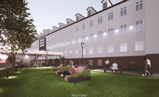 Tak może wyglądać teren nad rzeką za Starostwem Powiatowym w Pile 