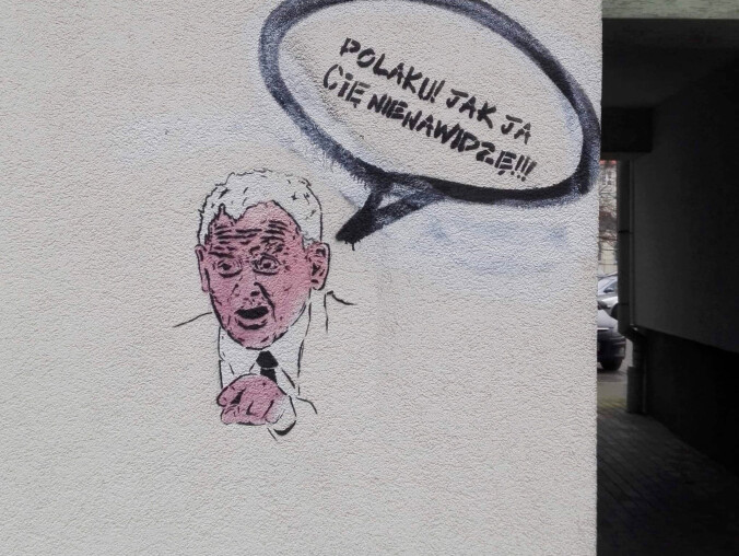Polityczne graffiti na pilskich murach - ZDJĘCIA  - grafika
