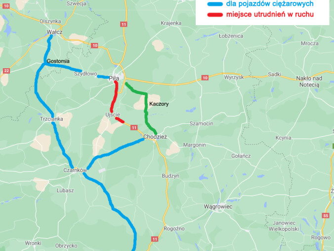Protest rolników. Szykują się poważne utrudnienia w ruchu na DK11 - grafika