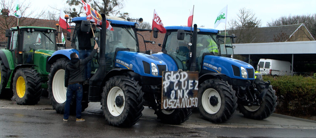 Nie chcemy Zielonego Ładu i żywności z Ukrainy – mówią protestujący rolnicy
