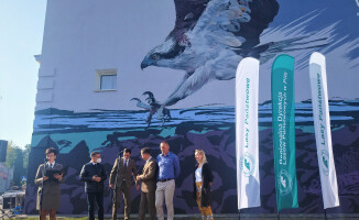 Mural z rybołowem jest już gotowy