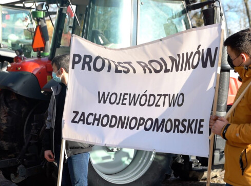 Protest rolników w zachodniopomorskim  - grafika