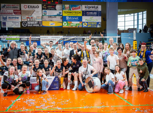 Jest pierwsza liga dla pilskich siatkarek  - grafika