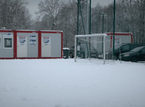 Dwa lodowiska w Pile  - grafika