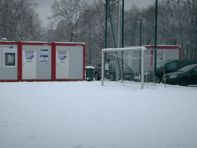 Dwa lodowiska w Pile  - grafika