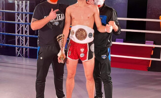 Dawid Siek zdobył złoty pas Mistrza Polski  w kickboxingu
