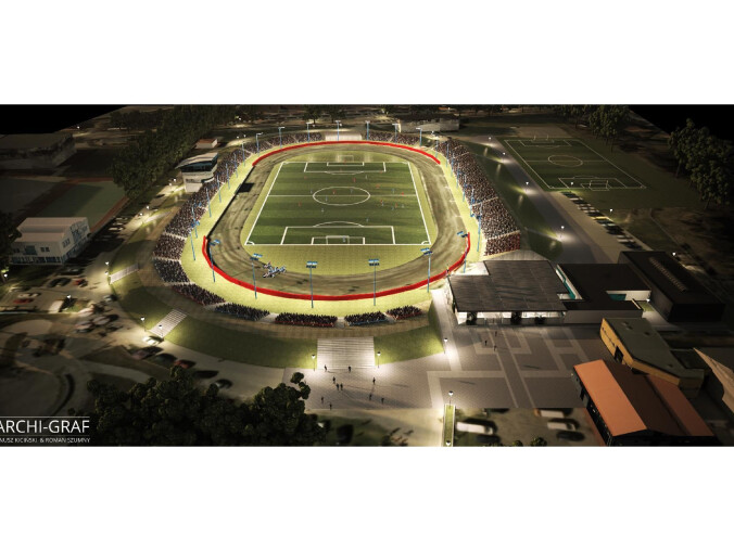 Stadion żużlowy do modernizacji i rozbudowy  - grafika