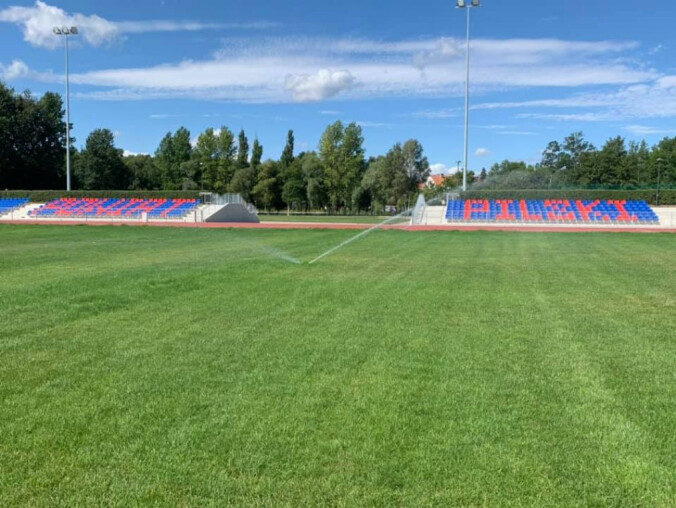 Pierwszy mecz na zmodernizowanym stadionie przy ul. Okrzei - grafika