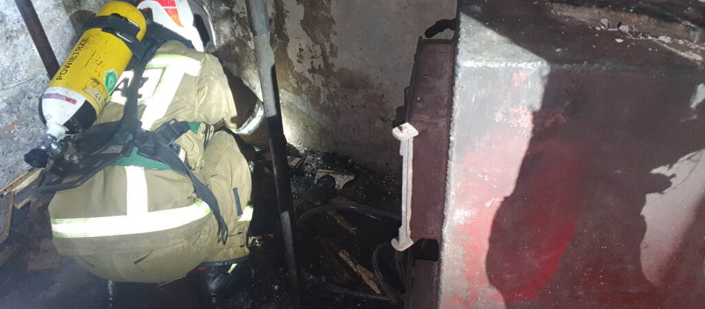 Dwoje poszkodowanych w pożarze kotłowni w Budzyniu