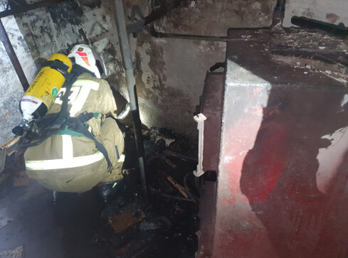 Dwoje poszkodowanych w pożarze kotłowni w Budzyniu - grafika