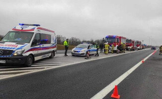 Rozbite Ferrari za 1,5 mln zł na obwodnicy Wyrzyska 