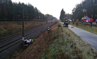 Trzeba było wstrzymać ruch kolejowy na trasie Piła-Bydgoszcz 