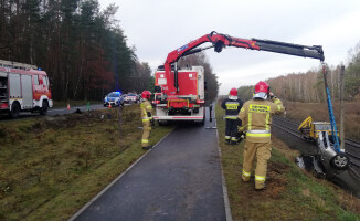 Trzeba było wstrzymać ruch kolejowy na trasie Piła-Bydgoszcz 