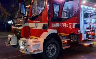 Nowy wóz strażacki za wysoką frekwencję trafił do Margonina 