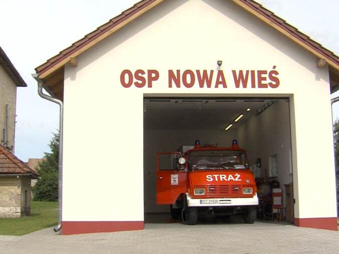 Nowa remiza strażaków w Nowej Wsi - grafika