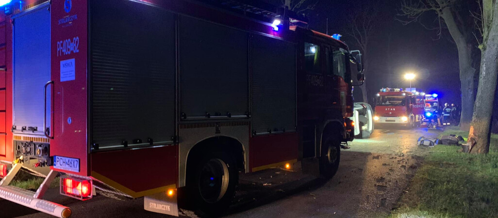 Wypadek na granicy powiatów