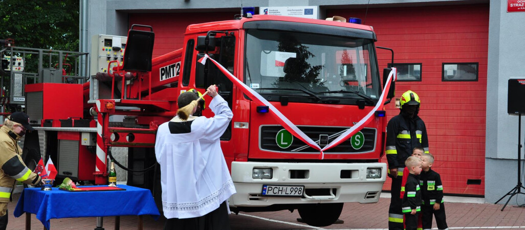 Strażacy z Kaczor dostali podnośnik po kolegach z Chodzieży 