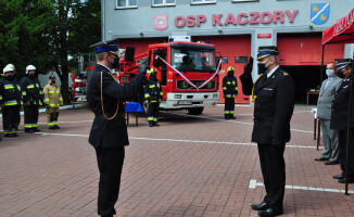 Strażacy z Kaczor dostali podnośnik po kolegach z Chodzieży 