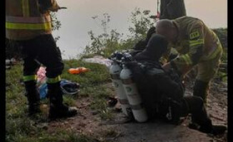 Wszedł do wody i zaginął. Poszukiwania nad jeziorem Płotki