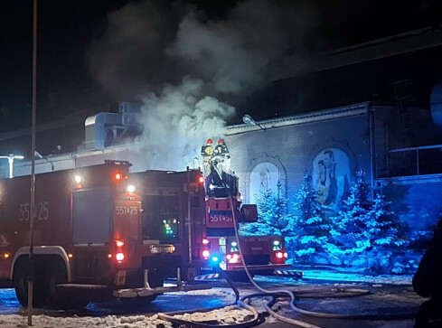 Pożar w Gym Factory w Pile - grafika