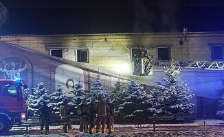 Pożar w Gym Factory w Pile