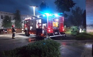 Pożar przy Browarnej. Jedna osoba poszkodowana