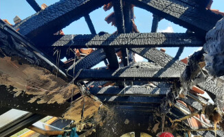 Spalił się garaż w Dolaszewie pod Piłą