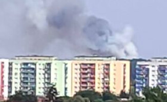 Pożar lasu w okolicach jeziora Jelonki pod Piłą 