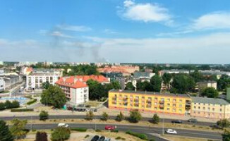Pożar lasu w okolicach jeziora Jelonki pod Piłą 