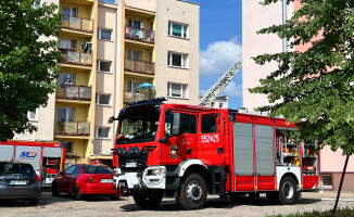 Pożar mieszkania na Malczewskiego