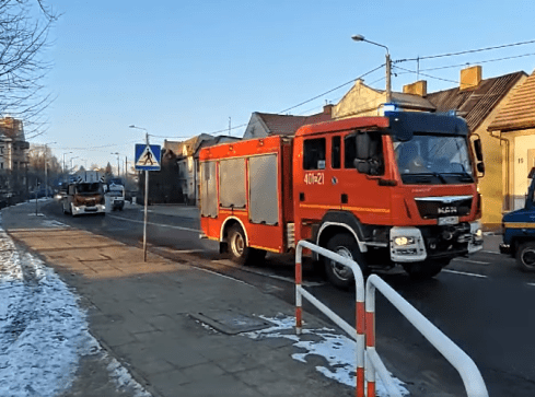 Pali się kotłownia w starej gorzelni pod Margoninem  - grafika