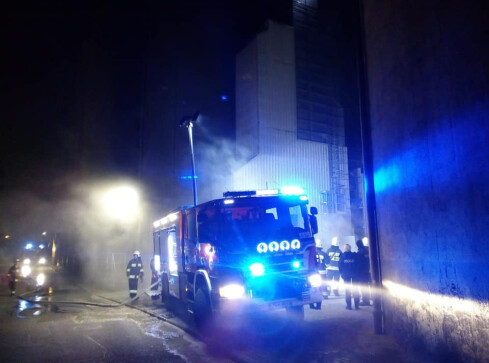 Suszarnia w płomieniach - grafika