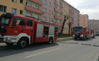 Pożar mieszkania w Złotowie 