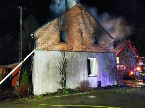 Pożar budynku gospodarczego w Złotowie - grafika