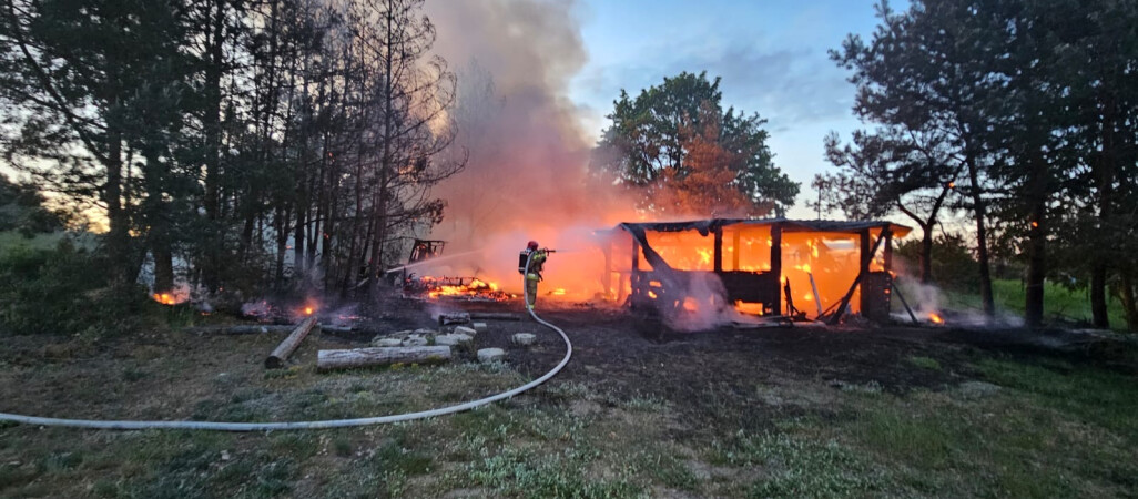 Pożar na stoku narciarskim
