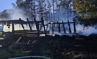 Pożar na stoku narciarskim