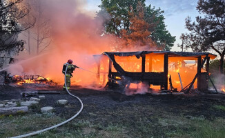 Pożar na stoku narciarskim