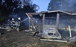 Pożar na stoku narciarskim
