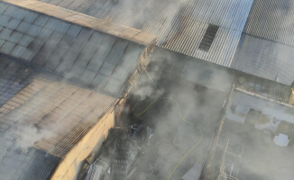 Ogromny pożar zakładu produkcyjnego