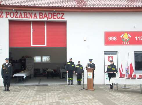 Nowa remiza OSP Bądecz. Stara spłonęła  - grafika