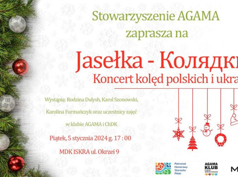 Koncert kolęd polskich i ukraińskich [zaproszenie] - grafika