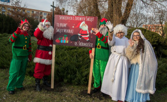 Wędrujący Mikołaj jeździł po Pile - ZDJĘCIA 