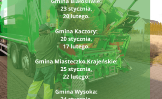 Harmonogram odbioru choinek po świętach 