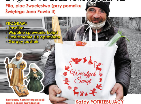 Wigilia dla bezdomnych - grafika