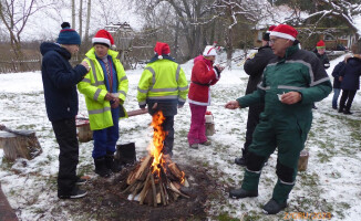 Spływ Mikołajkowy Gwdą w zimowej scenerii
