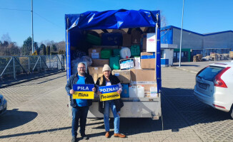 Dary z Piły trafiły do Łucka w obwodzie wołyńskim