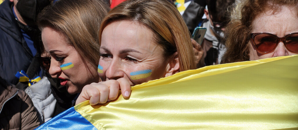 Demonstracja solidarności z Ukrainą w Pile
