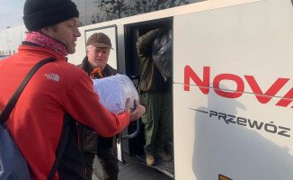 Autokar z Piły z darami i wolontariuszami dotarł do Przemyśla